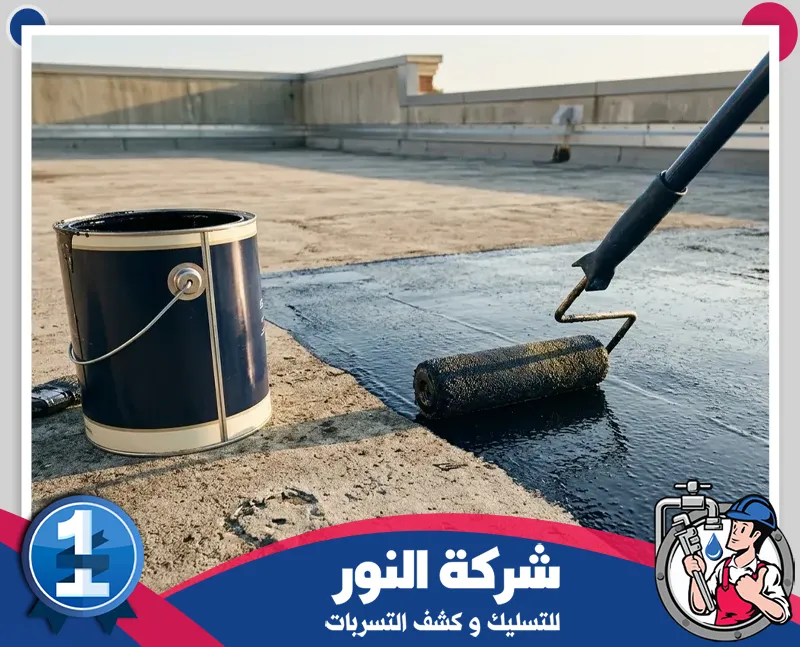 عزل مشمع البولي إيثيلين للأسطح ببقيق |0546824999 شركة النور تطبيق طبقات عزل الأسطح ببقيق باستخدام مواد مقاومة للرطوبة لحماية المباني من تسربات المياه.