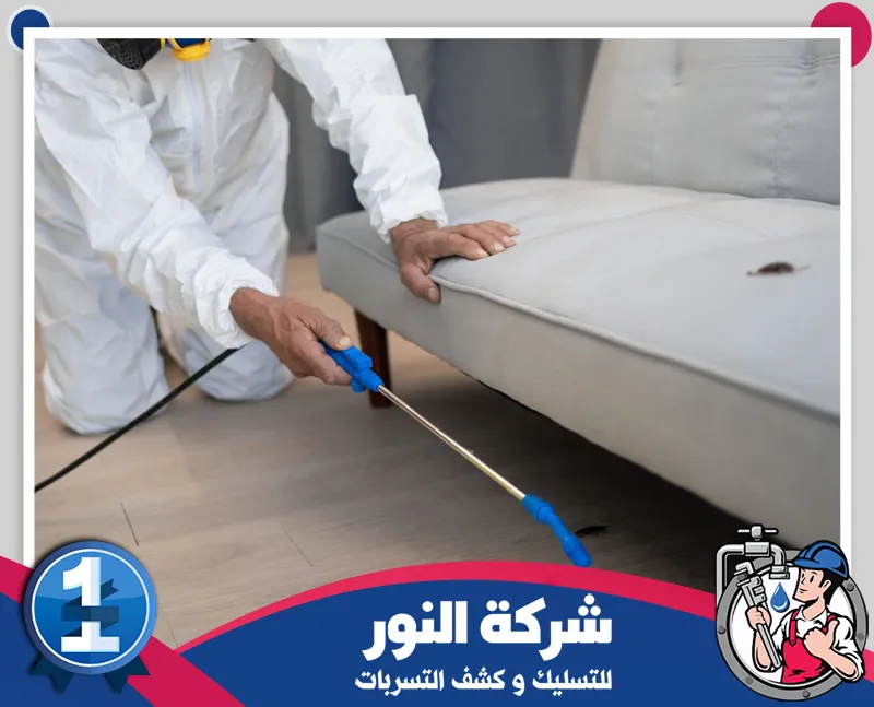مكافحة الحشرات المنزلية بالجبيل | شركة النور للتسليك فني يعالج أسفل الأثاث والمناطق المخفية للحد من نشاط الحشرات داخل المنزل.